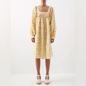 Batsheva + Laura Ashley Beaumaris Floral Print Cotton Dress